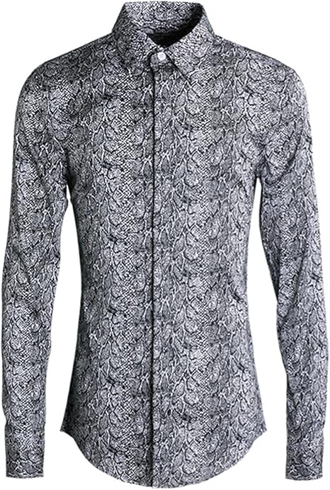 Amazon Co Jp メンズカジュアルシャツ シャツメンズクリスマス潮のブランドの男性のトレンドメンズシャツ 快適な体験 色 Black Size Xl ファッション