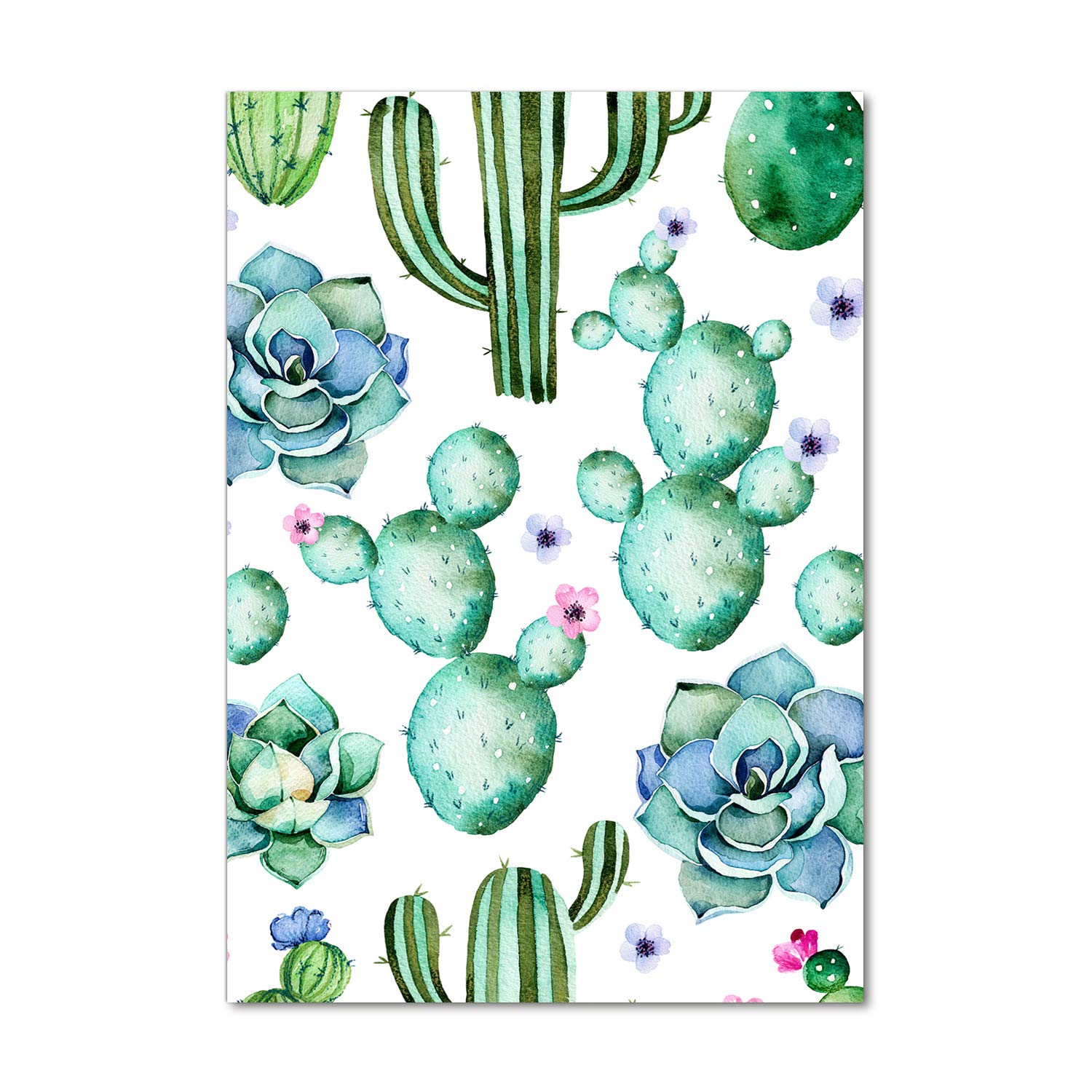 Tableau pour la mur Tulup solution déco murale sans entretien cactus vert