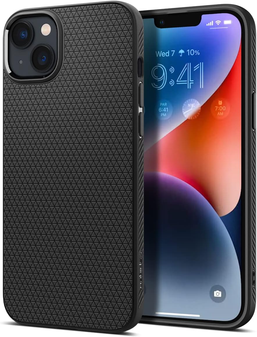 Spigen Liquid Air Designed for Apple iPhone 14 Case Matte Black