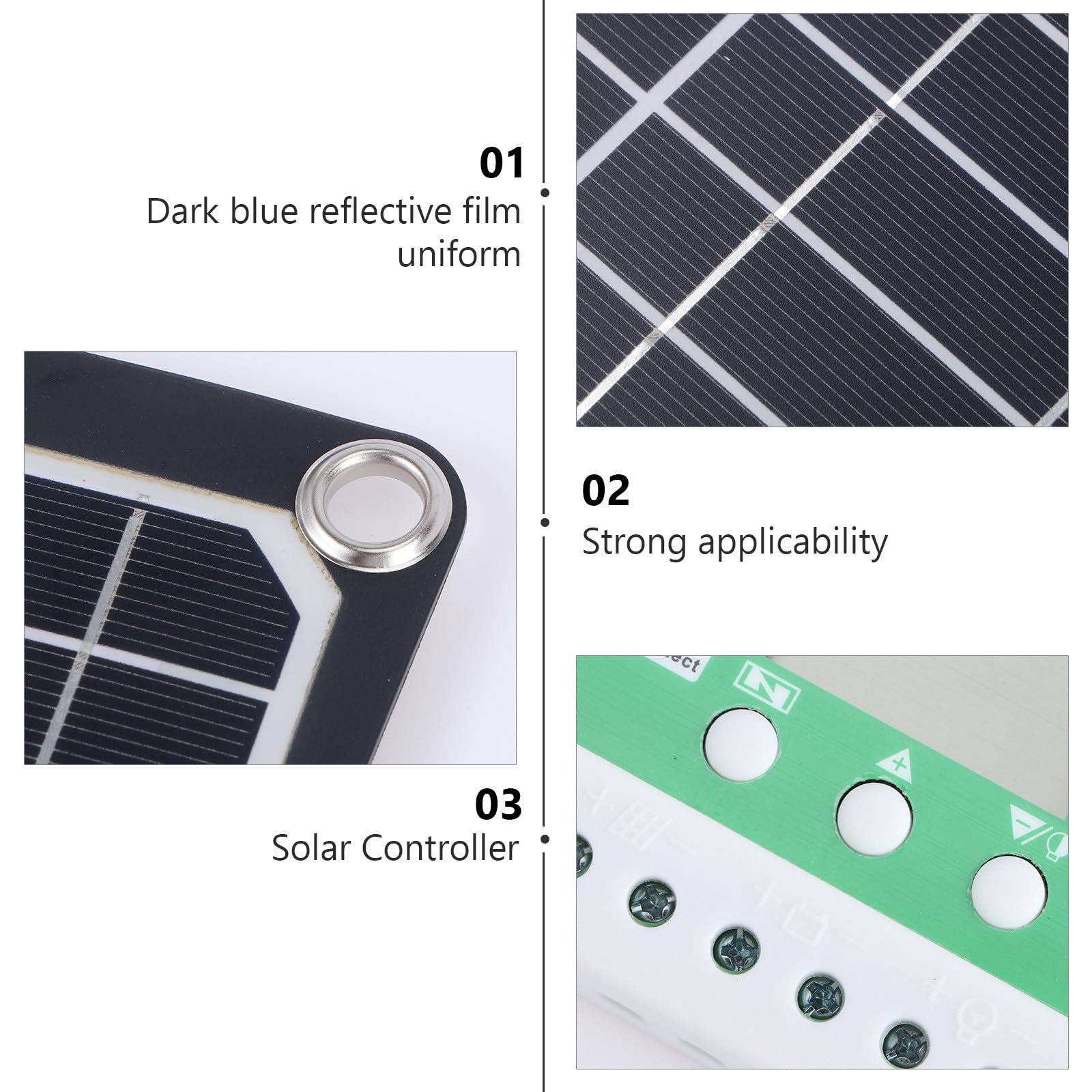 Pannello Solare 50w 18v Monocristallino Nero Leggero per Esterno