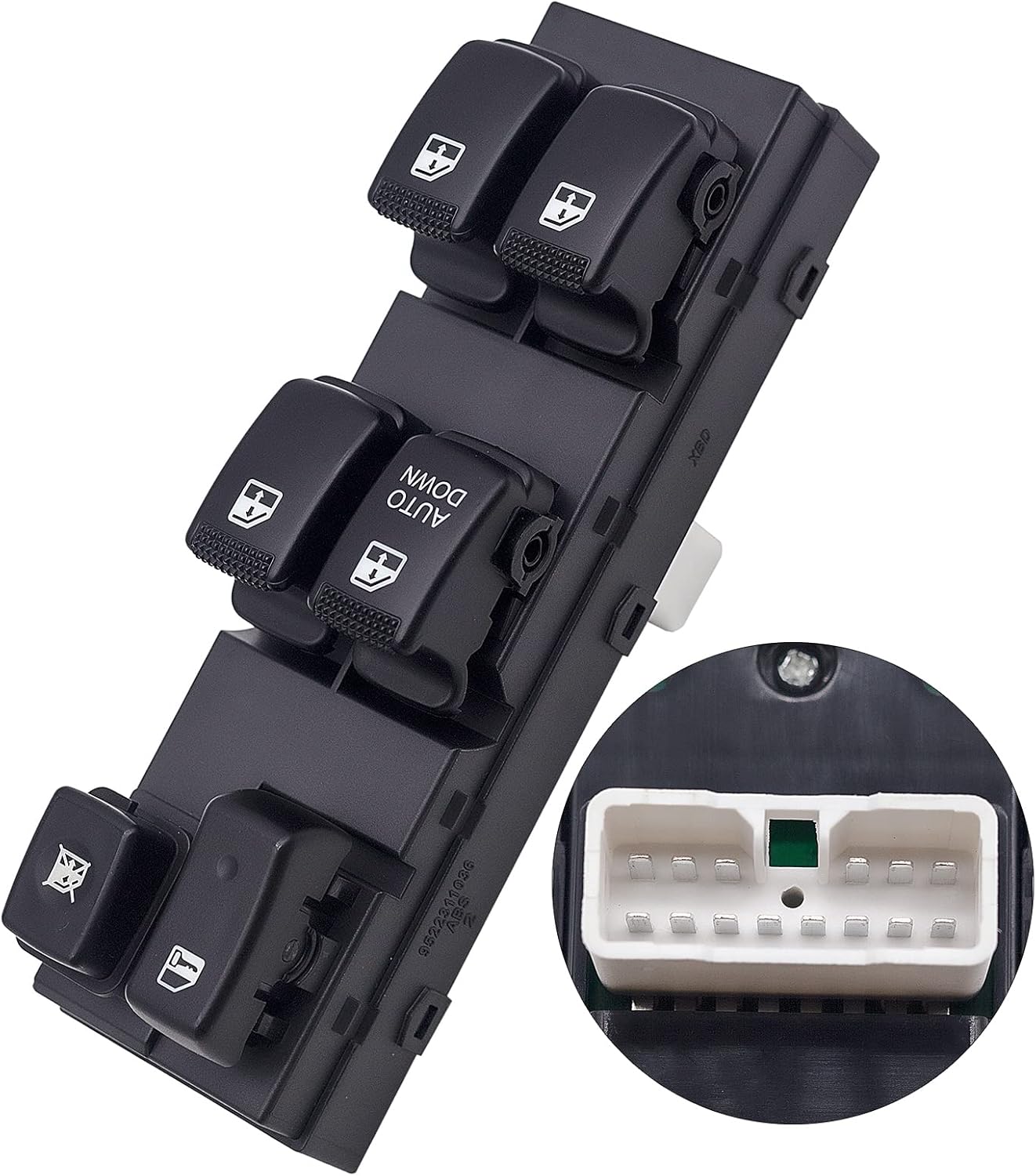 Master Power Window Switch Fits for 2005-2010 Kia Sportage, Replaces OEM 93570-1F370, SW100