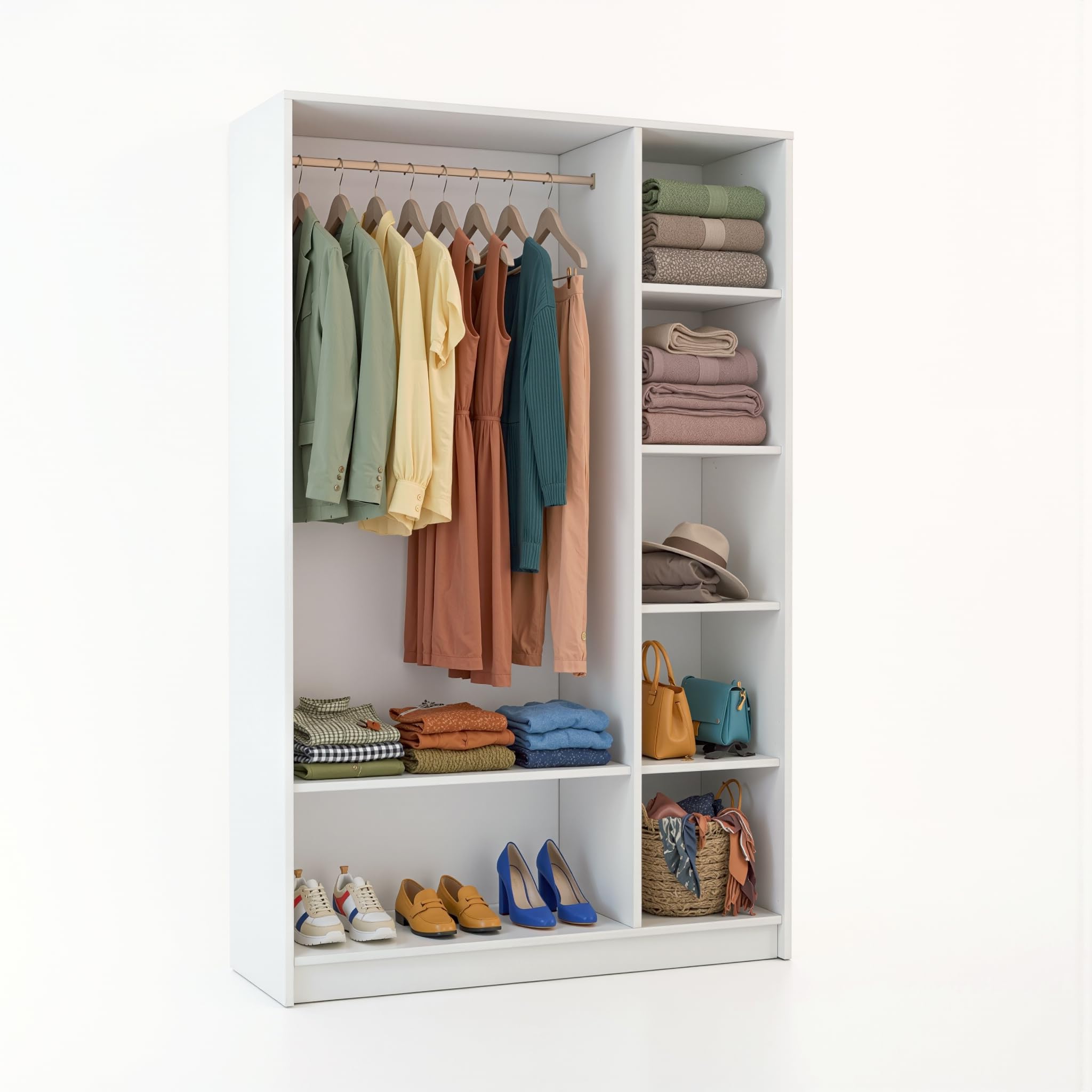 MNT311 3-türiger Kleiderschrank Weiß