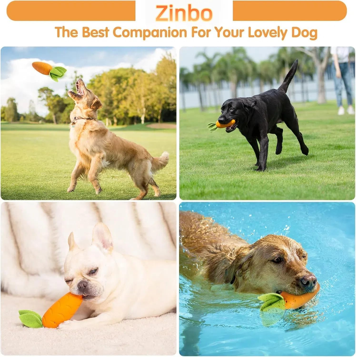 2TRUL Dog Toys for Aggressive Chewers Interactive Squeaky Indestructible Dog Toys to Keep Them Busy, Reduce Boredom - Image 3
