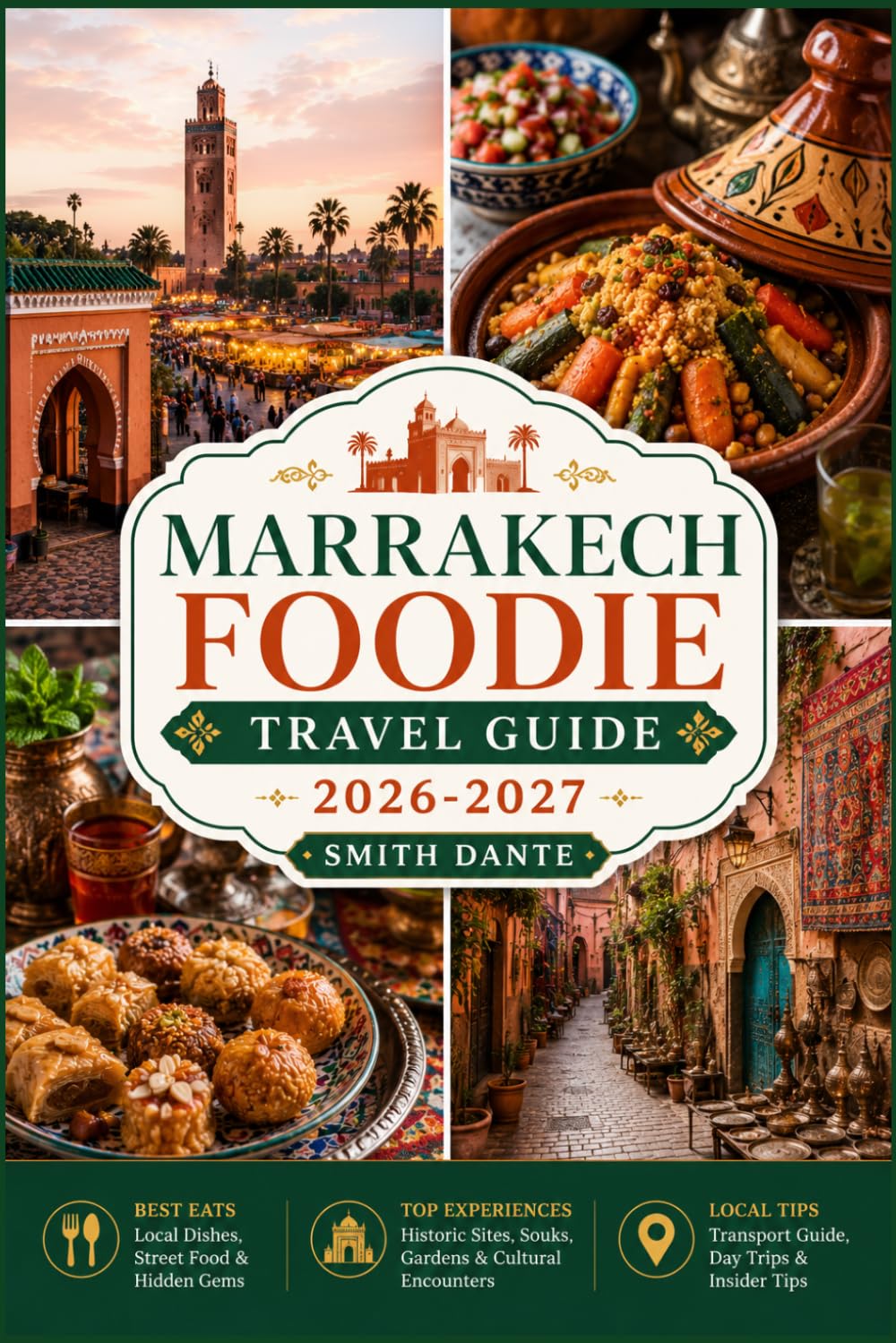 MARRAKECH Foodie Travel Guide 2026 – 2027: Moroccan Cuisine, Street Food, Souks, Markets, Restaurants, and Where Locals Eat
