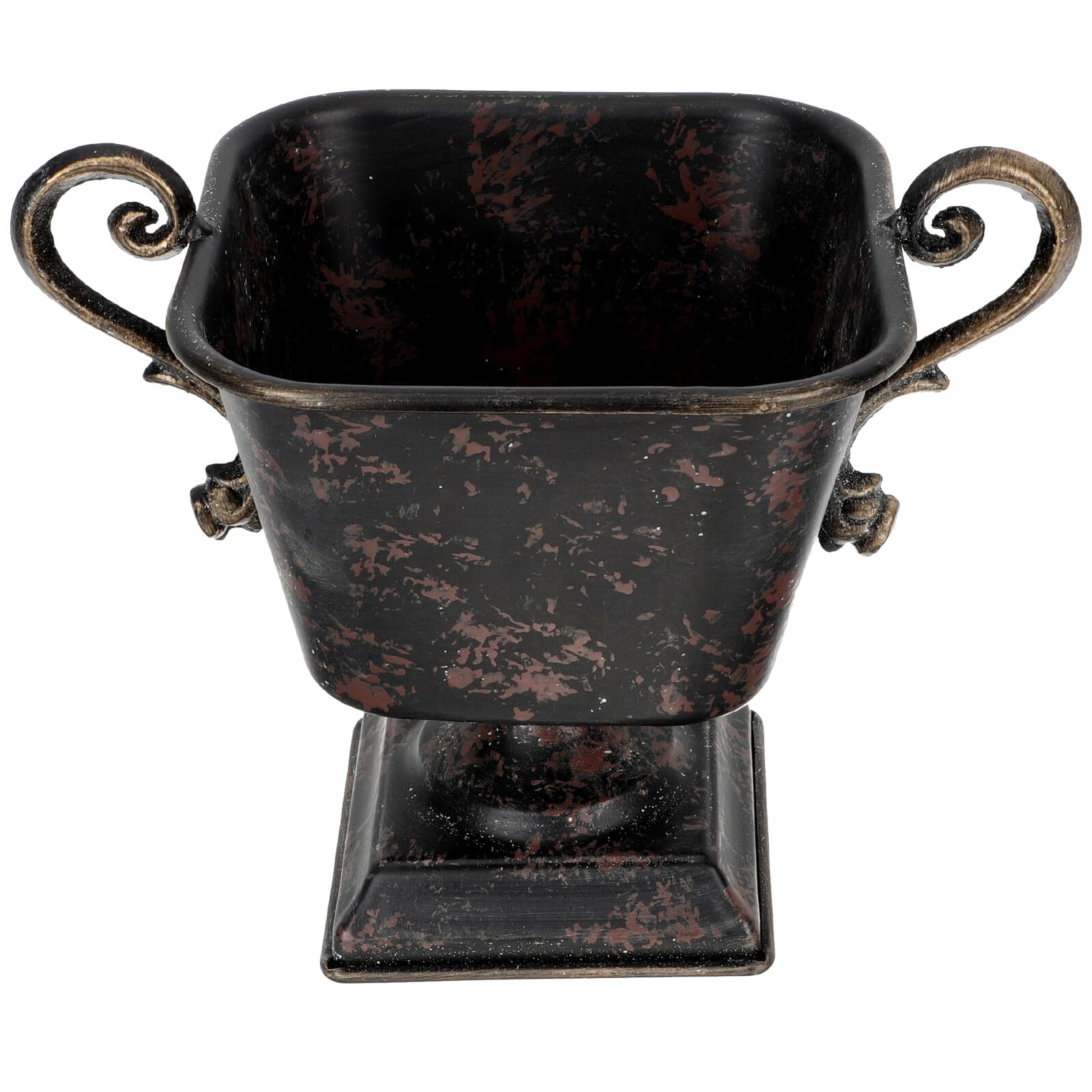 Pot d’intérieur créatif noir et doré pour compositions de fleurs
