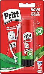 Cola em Bastão Pritt, ideal para escola ou escritório, Cola para artesanato excelente para trabalhos de colagens, Cola escolar segura para crianças, 1x40g