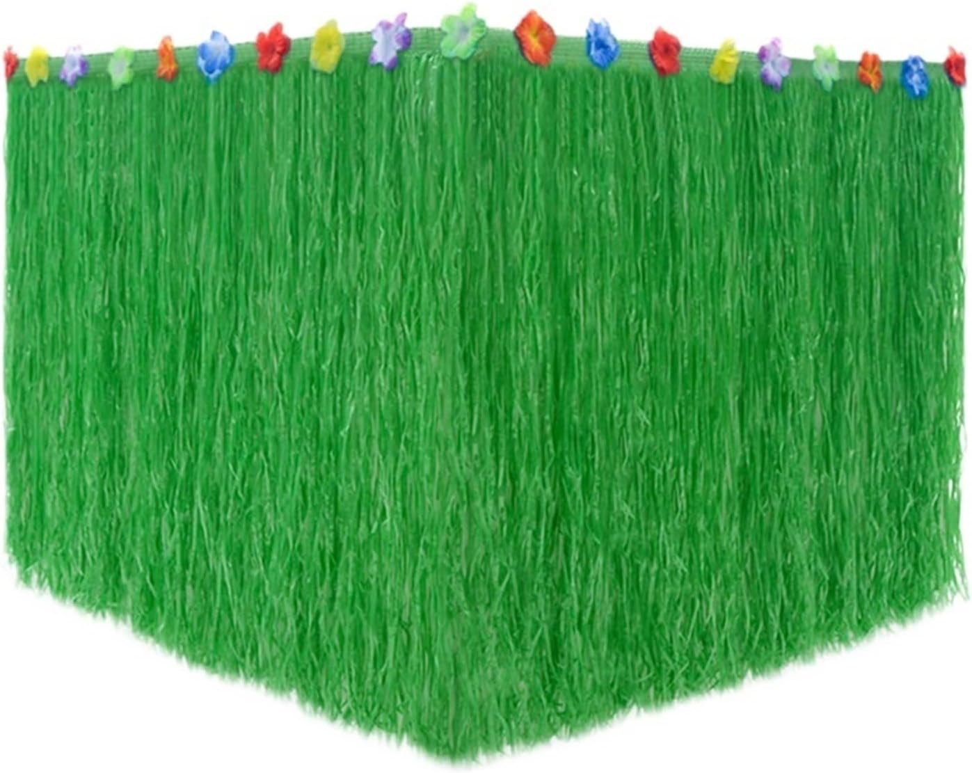 Party Table Skirts 275X60CM Straw Holiday Party Table Background Wall Fringed Skirt Skirts Decoration Wedding(Yellow)