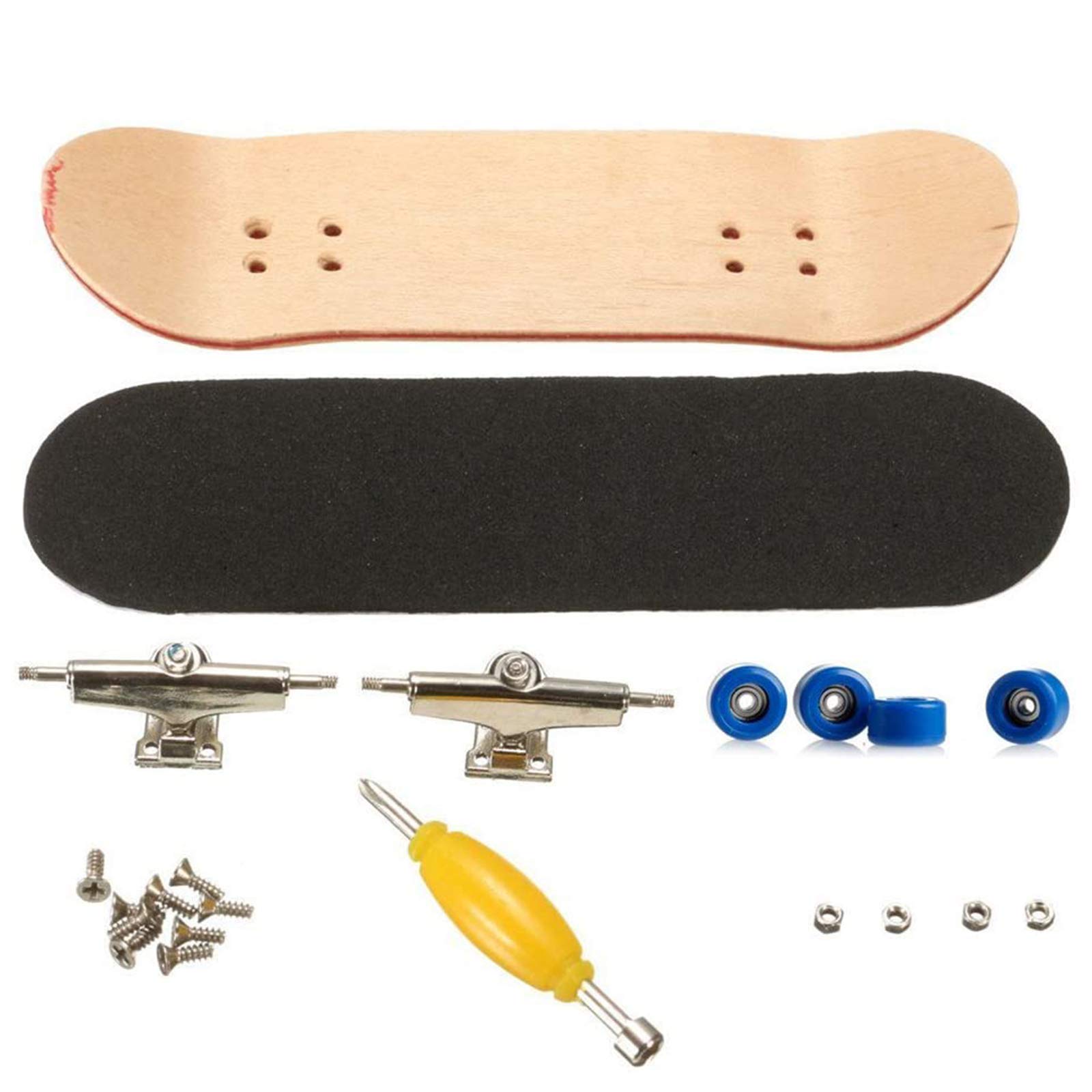 1Pc Maple Houten Legering Toets Vinger Skateboard Met Doos
