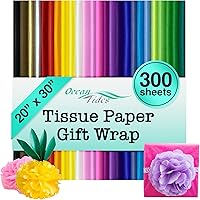 Vista 35 de Ocean Tides 100 hojas (14 x 20 pulgadas) de papel de regalo de Navidad, papel de seda de regalo a granel para manualidades, cumpleaños y vacaciones