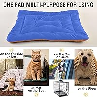 Vista 77 de Dog Bed Mat Soft Comfortable Anti-Slip Bottom Pet Mat Washable Cat Kennel Crate Pad for Small Medium Large Pets 18x24in Hot Pink Beige