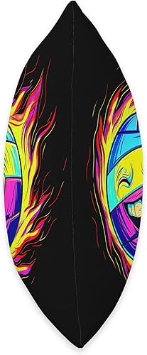 Miniatura 2 de Funny Streetwear synthwave 80s 90s volleyball face player Throw Pillow