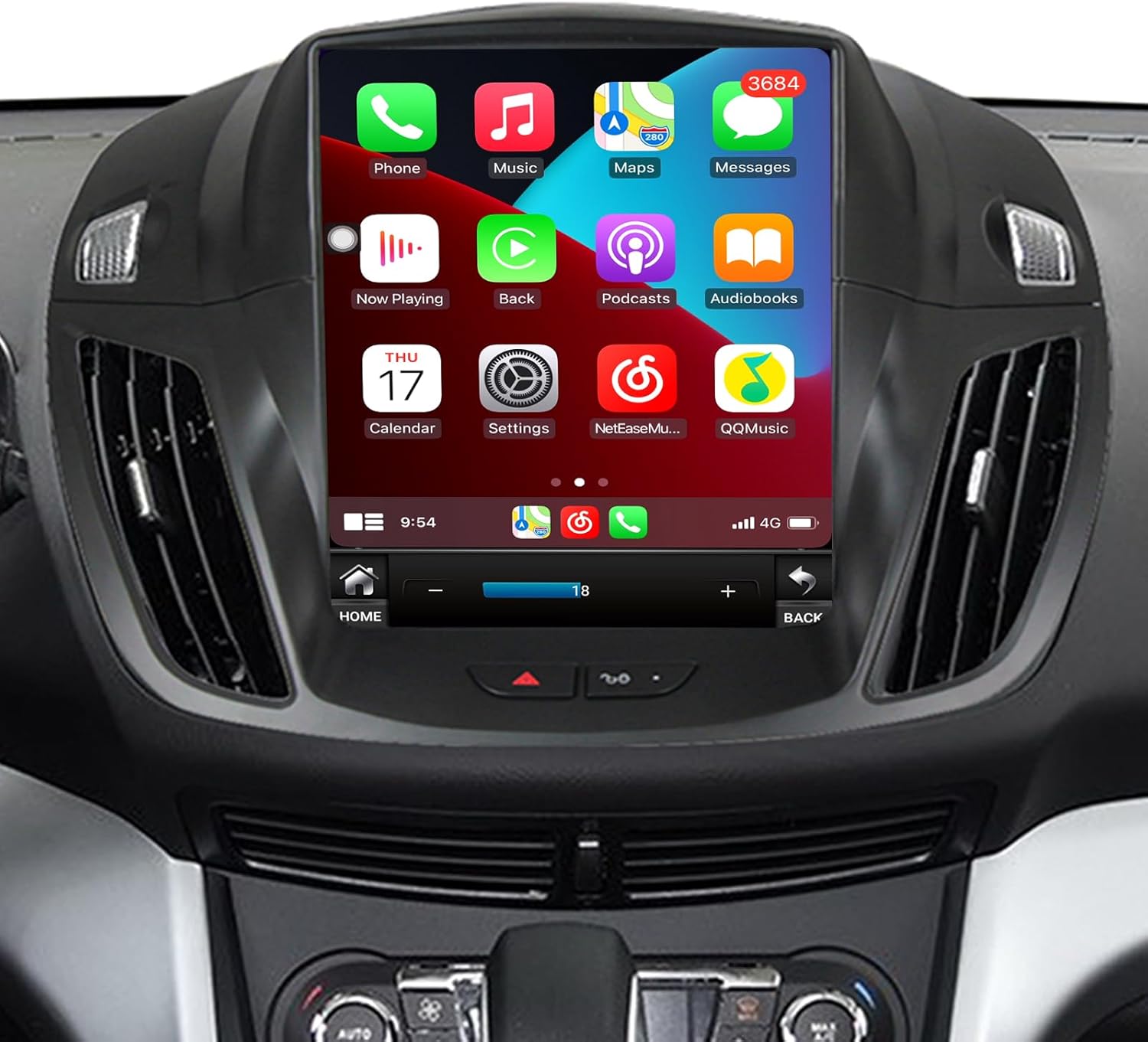 Car Radio Stereo Head Unit for Ford Kuga Escape 2013-2015, 9.7 inch Android 11 Built-in Wireless Carplay Android Auto GPS Navigation DSP WiFi IPS Touchscreen