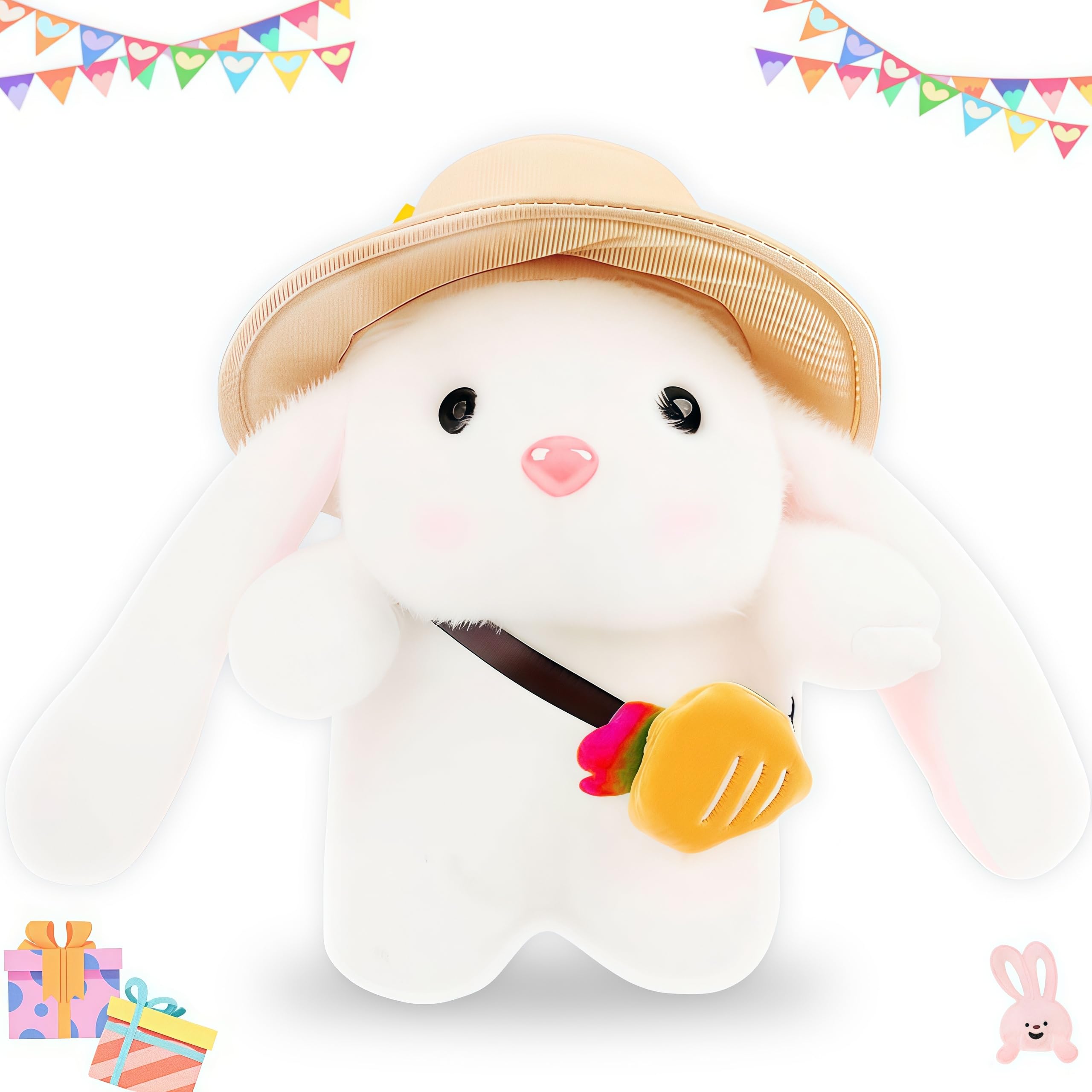 MyrkalaToy Plush Bunny, 22 cm cute rabbit plush toy