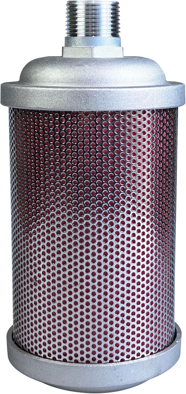 XY-07 Air Compressor Muffler, Dryer Exhaust Muffler 3/4" NPT, Used for Dryer Diaphragm Pump Exhaust Noise Reduction, XY07 Replacement Part