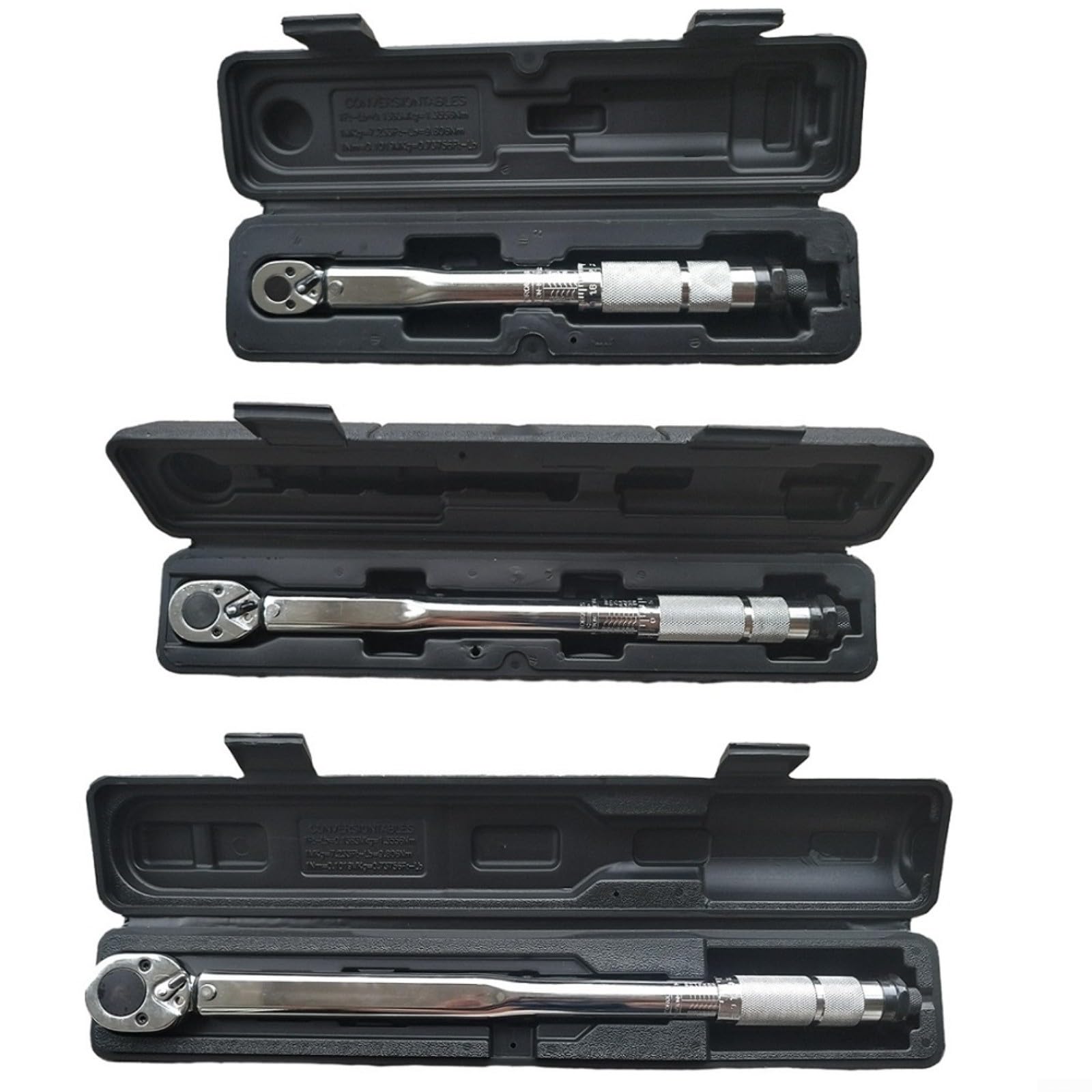 Chiave dinamometrica con attacco quadro da 1/2", 28-210 Nm, in acciaio al cromo vanadio, con clic acustico, per riparazione auto e manutenzione bici, include custodia (1-2)