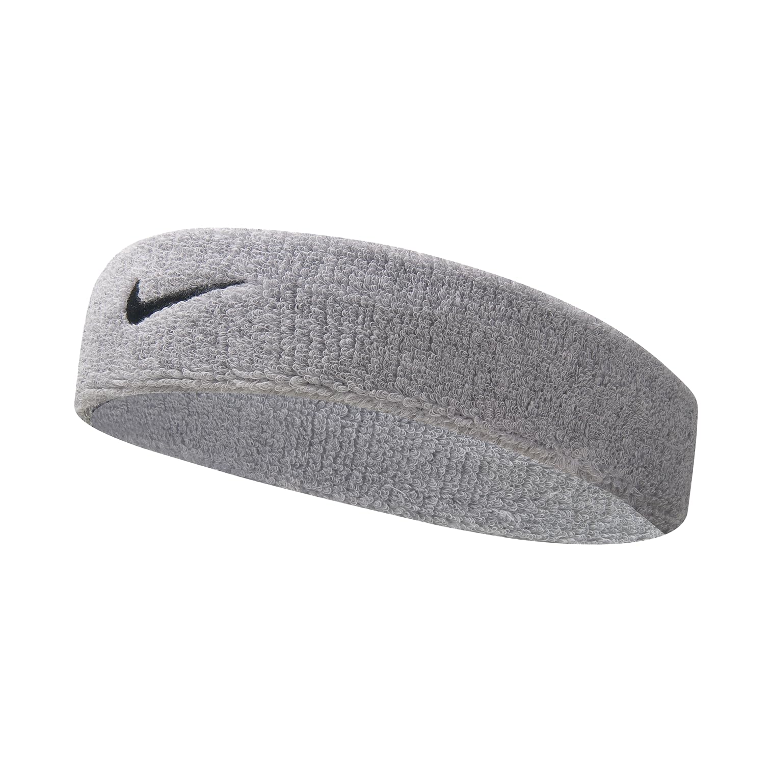 Nike Men's Swoosh Headband, One Size, gray heather/black