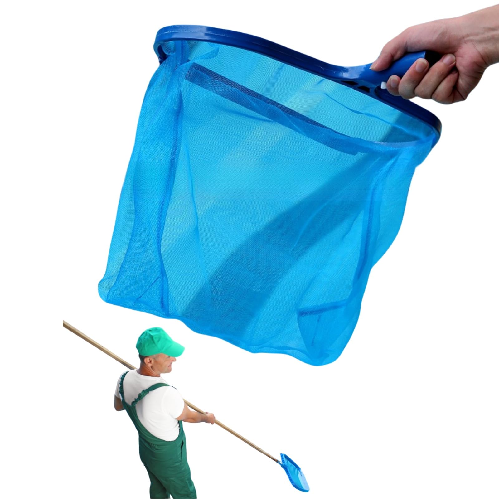 Épuisette De Fond Piscine KLLJ – Filet Profond Anti-Corrosion Pour Nettoyage Étangs & Spas