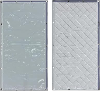 Outdoor Sound Barrier Fence 40" X 78", Soundproof Blanket,Sound Blanket,Acoustic Blanket,Noise Barriers for Air Conditioner,Construction Sites, Stadiums and Factories,Gray