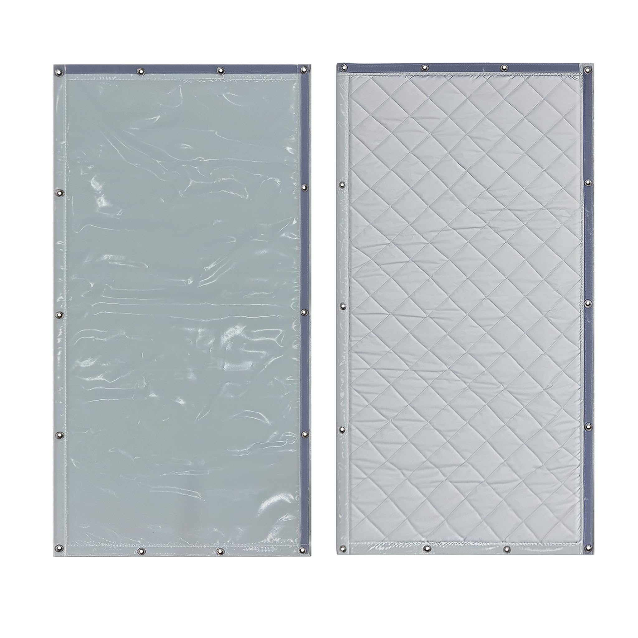 Photo 1 of YeakThed Outdoor Sound Barrier Fence 40" X 78", Soundproof Blanket,Sound Blanket,Acoustic Blanket,Noise Barriers for Air Conditioner,Construction Sites, Stadiums and Factories,Light Gray