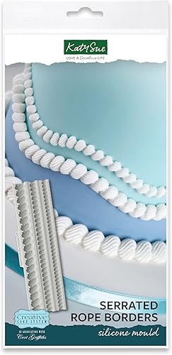 Miniatura 107 de Katy Sue Molde de silicona con volantes pequeños para decoración de pasteles estilo Lambeth - Tamaño de volantes 7.9 x 0.7 x 0.2 pulgadas