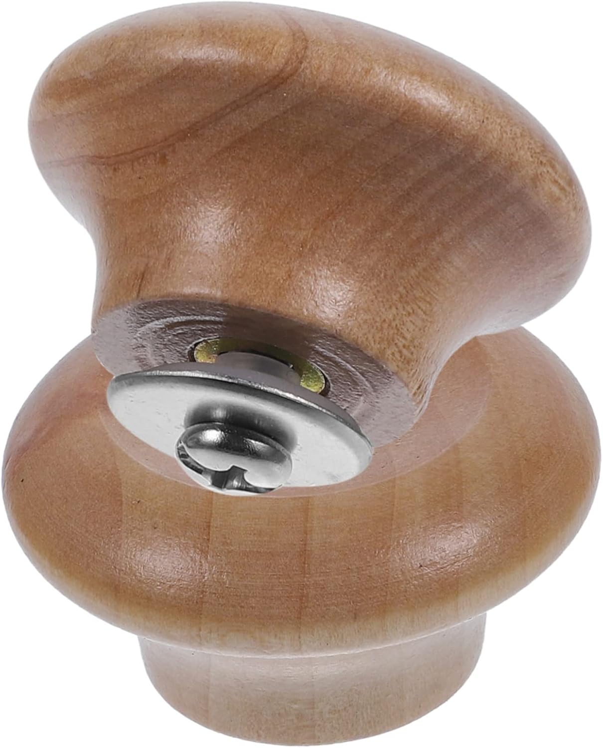 HAKIDZEL 2Pcs solid wood pot cap top bead frying pan knobs small pan