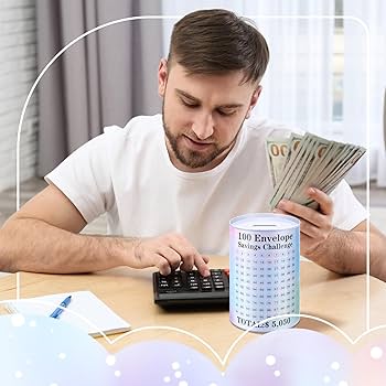 Amazon.com: Piggy Bank for Adults 100 Days Envelope Saving