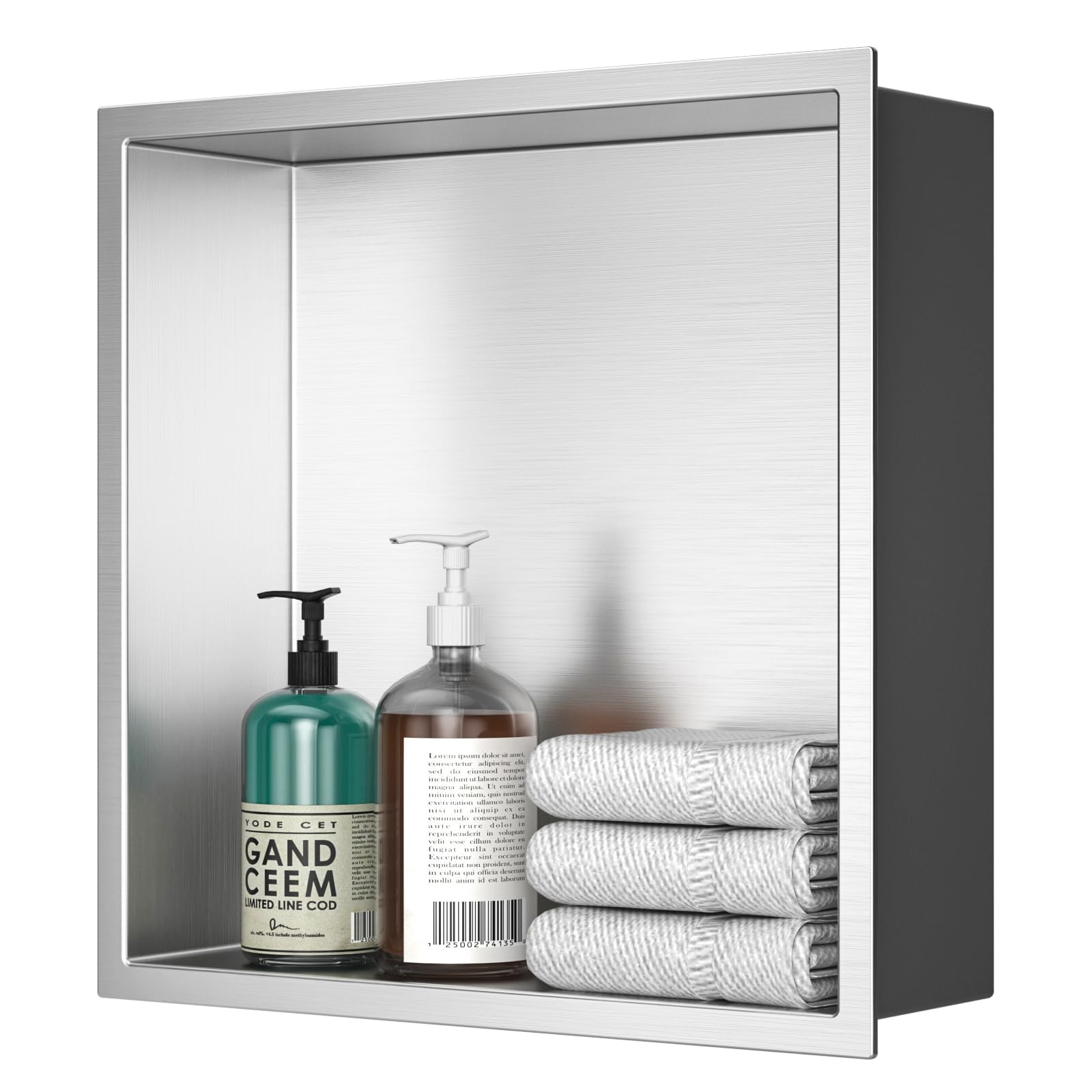 EXF Brushed Stainless Steel Shower Niche 12 X 12