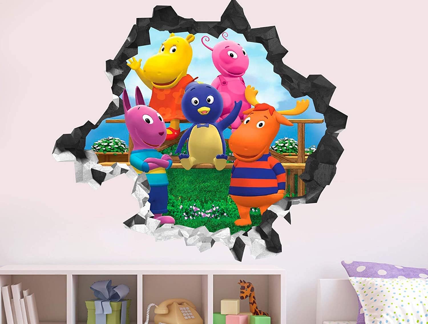 Backyardigans Group Wall Decal Sticker Kids Wall Decal Decor Art 3D