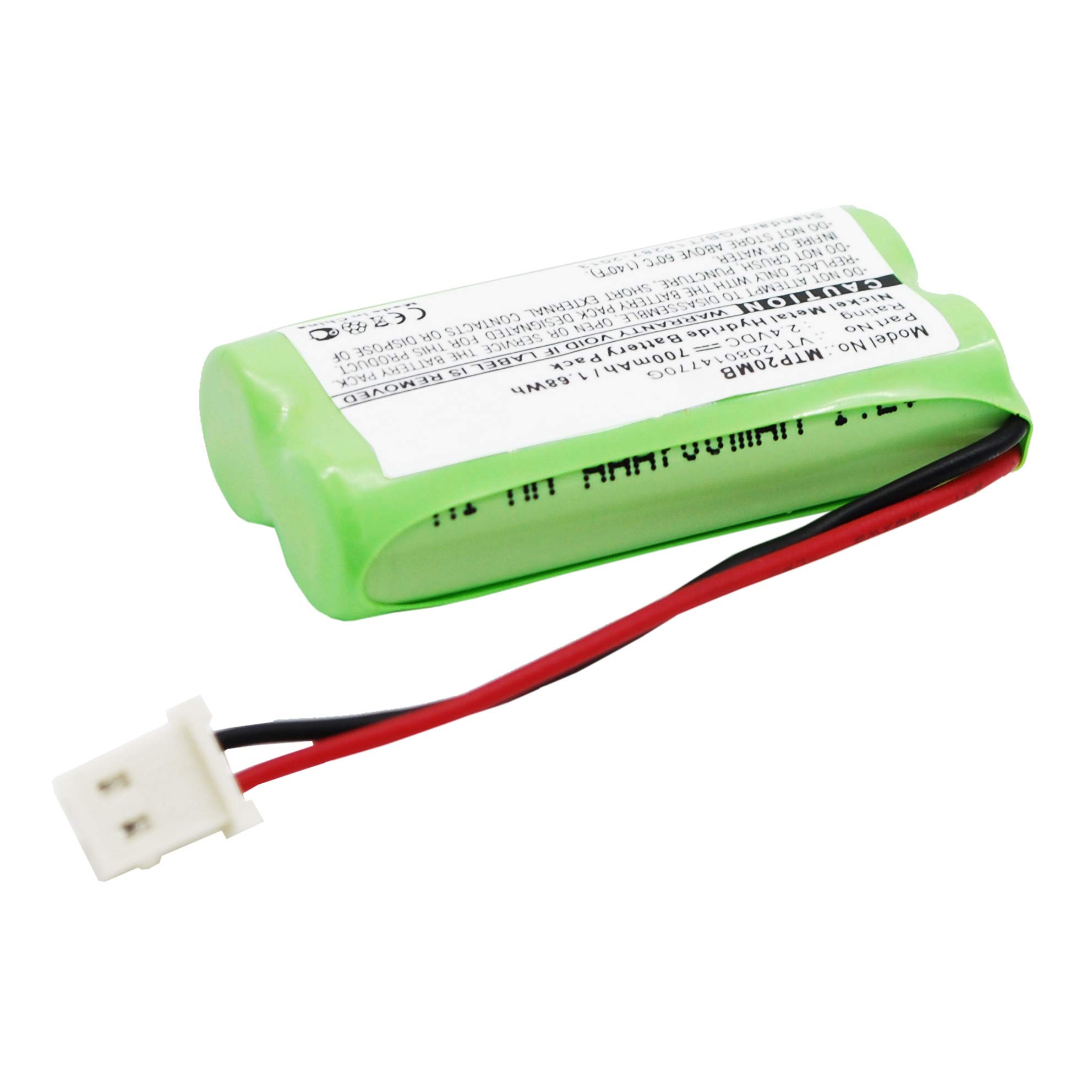 subtel 1x Batteria per Babyphone Compatibile con Motorola MBP20, VT1208014770G – (700mAh, 2.4V)