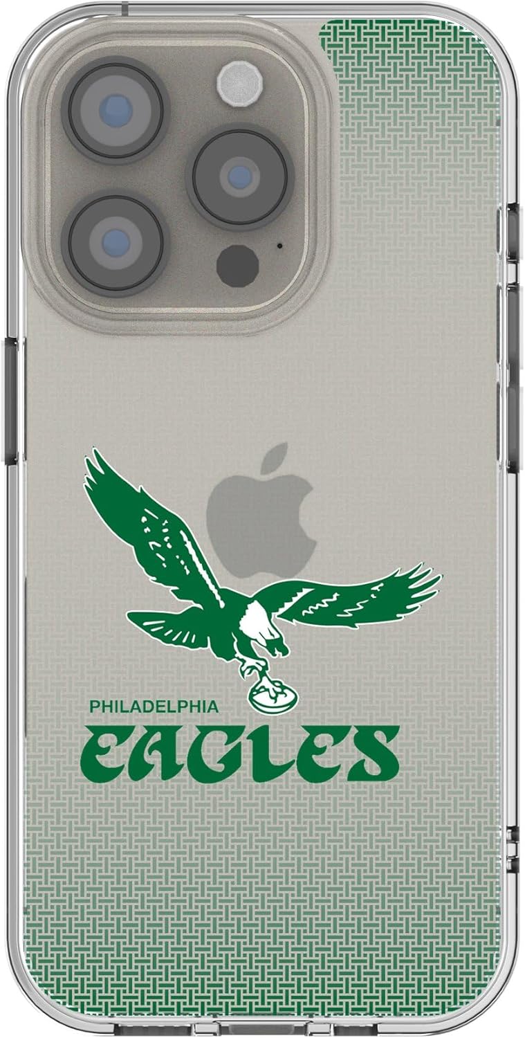 Keyscaper Philadelphia Eagles Linen Logo Clear Case for iPhone