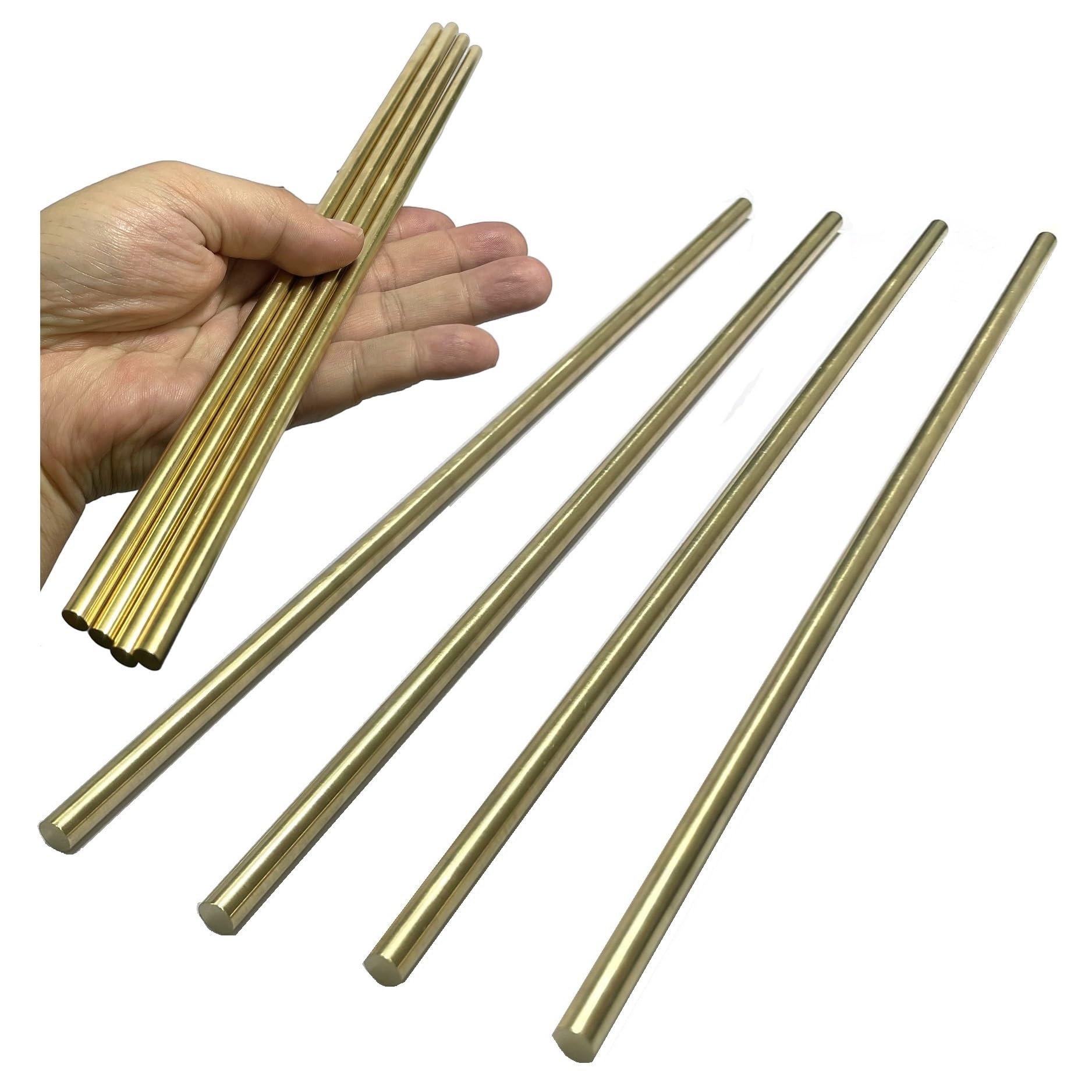 Brass Rods for Crafts - 1/4 x 12 Inch -1