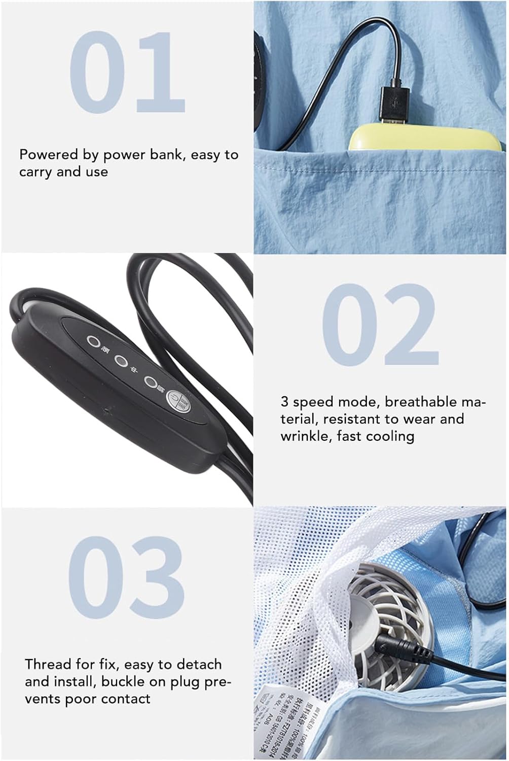 Cooling Vest with 2 Fans, Breathable Mesh Ice Vest with 3 Mode, Sleeveless Cooling Jacket for Cycling Fishing Camping in The Heat (M)