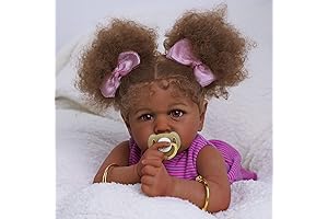 JIZHI Reborn Baby Dolls Black | 22" Realistic Black Baby Doll Soft...