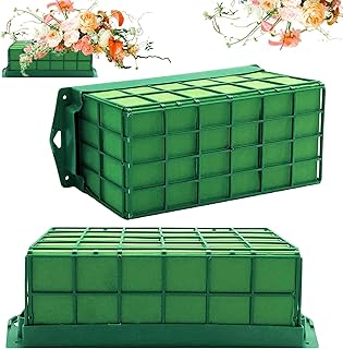 2 Pieces Floral Foam Cage, Flower Arrangements Supplies With Rectangle Holder, Bricks for Fresh Flower Wedding Holiday Decorations-picture-26