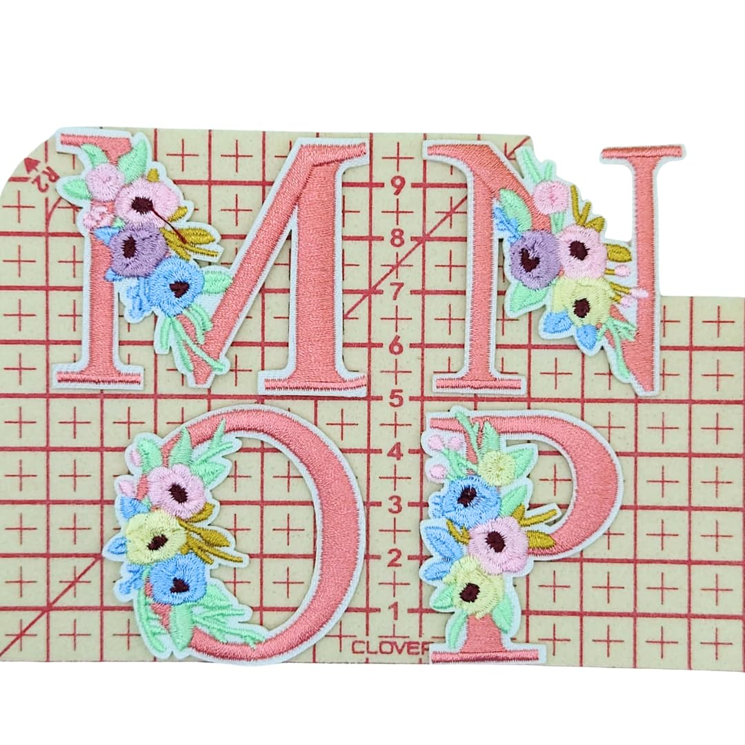 Amazon.co.jp: 刺繍アイロンワッペン アップリケ イニシャル