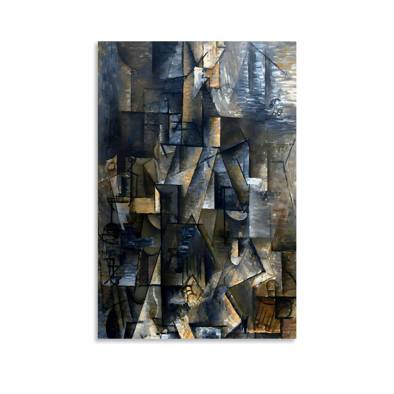 GAJUST Pablo Picasso Ma Jolie Poster Ma Jolie Painted by Pablo Picasso in 1912., Canvas Print Art Poster; Unframe; 12x18inch(30x45cm)