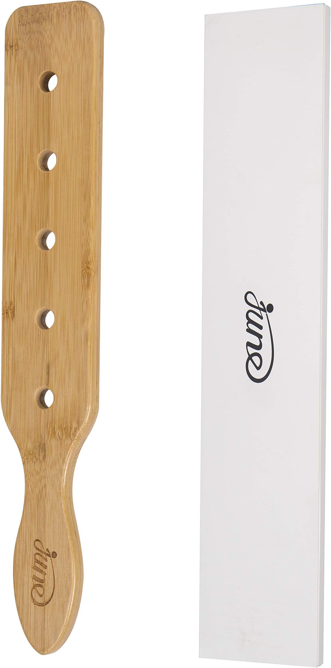 Bamboo Spanking Paddle with 5 Handmade Airflow Holes, All Edges are Sanded Ultra-Smooth and Rounded.Woodcrafts Crafting.