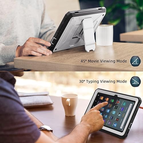 Miniatura 4 de Funda para tablet de 11 pulgadas Tuatara Rugged Unibody Hybrid Bumper Kickstand Cover DJ&RPPQ Incompatible iPad Samsung Tablet con protector de