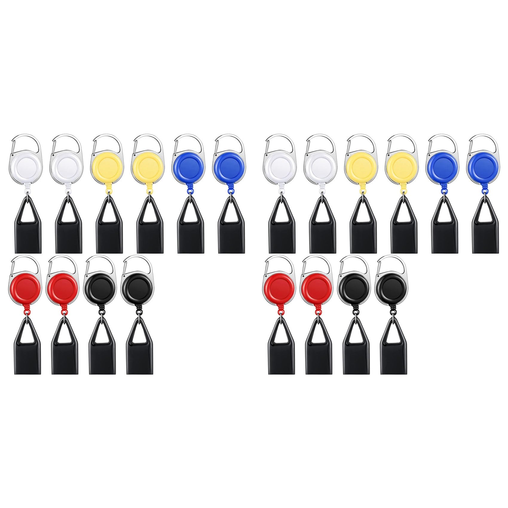 Hndhbfgrt 20 Pieces Retractable Lighter Clip Assorted Color Lighter Holder Keychain with Clip Classic Lighter Cover, Single Clip