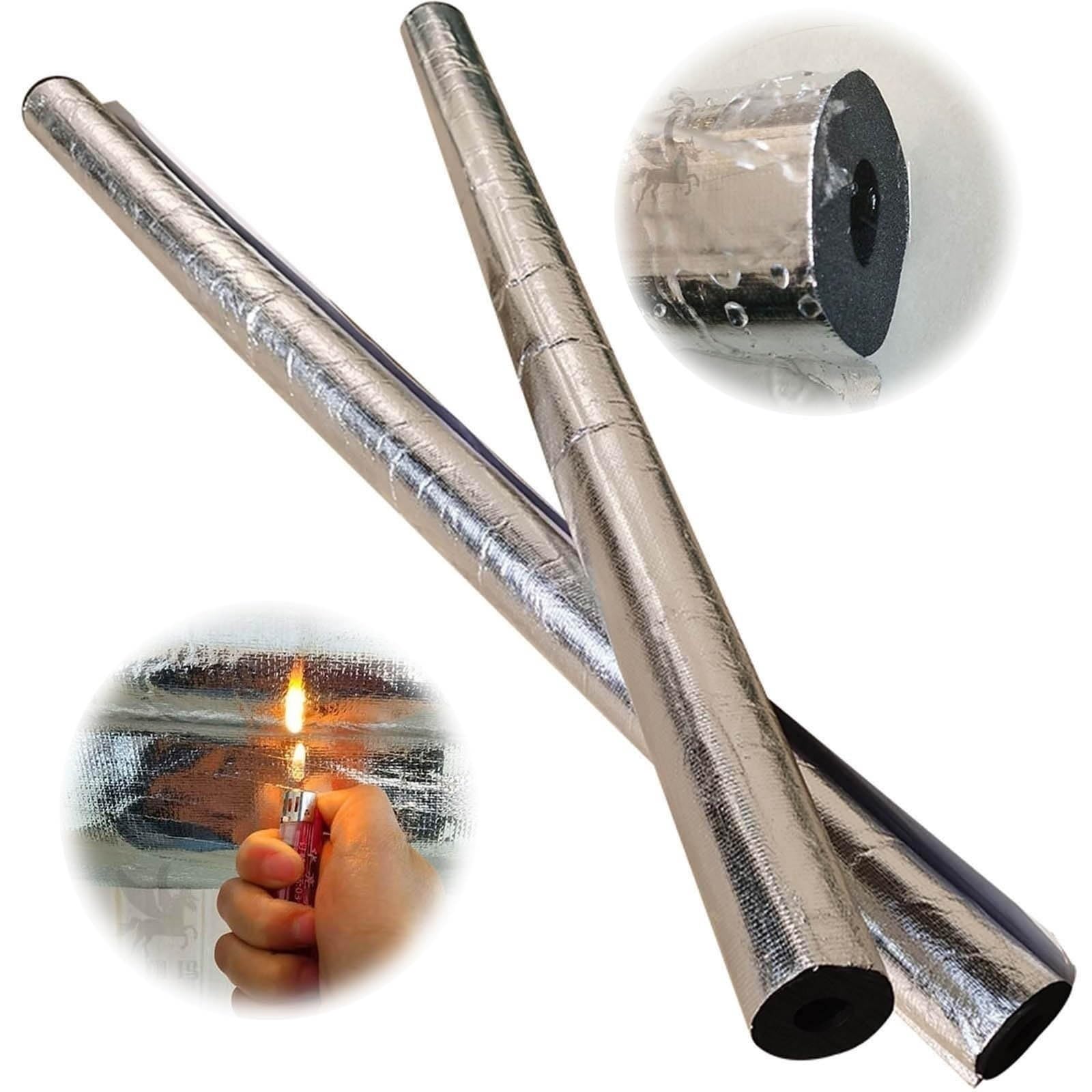 12 pezzi Guaina Isolante In Gomma, Tubo In Schiuma, Tubo Isolante per Tubi ID 20.0-114.0 mm, Lunghezza 40 cm, Spessore 20.0 mm(ID 27.0 mm(1-1/10"))