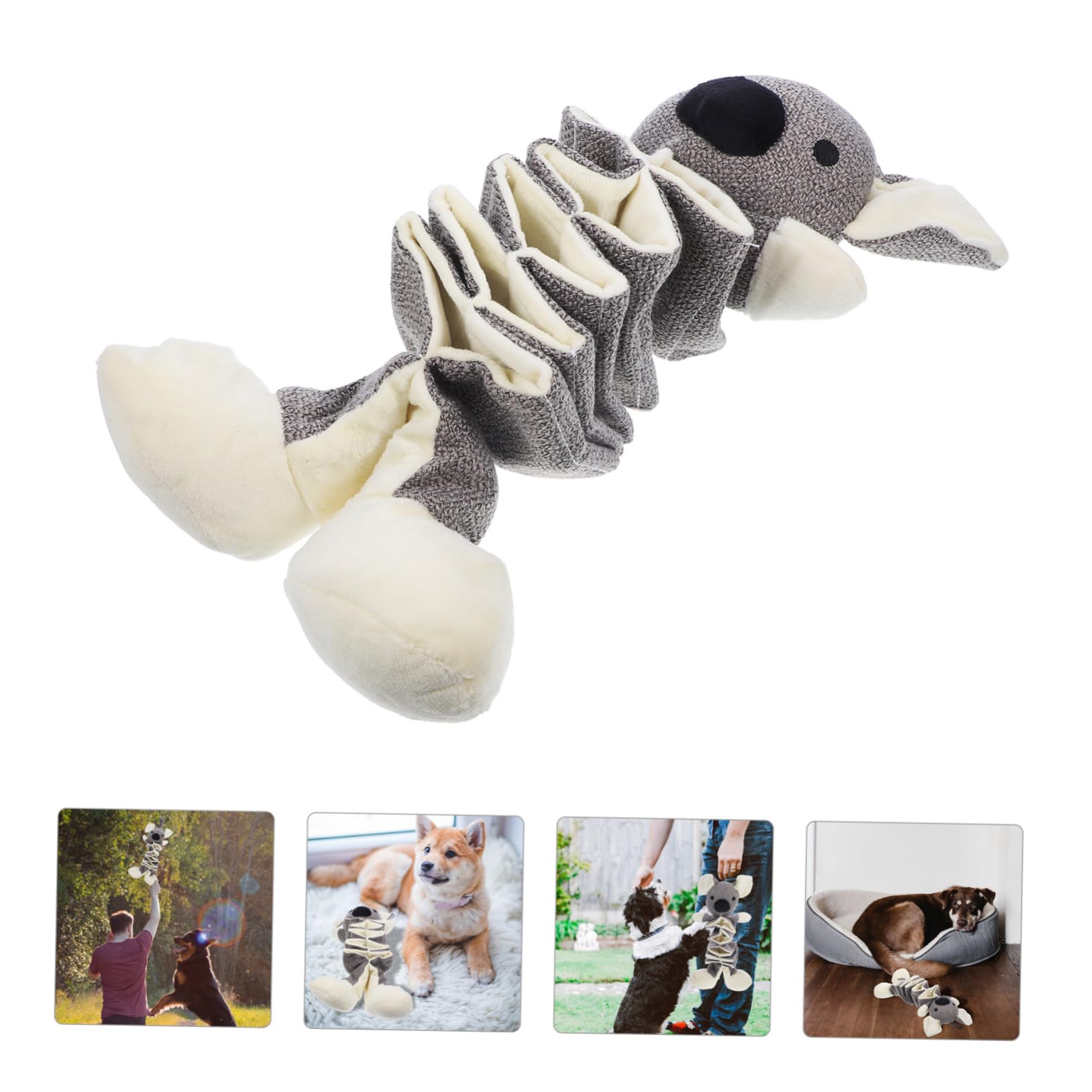 Didiseaon 2pezzi Giocattolo Per Cani Interattivo Peluche Giocattolo Squeaky Resistente Per Masticare e Giocare Compagno Per Noia e Comportamenti Distruttivi