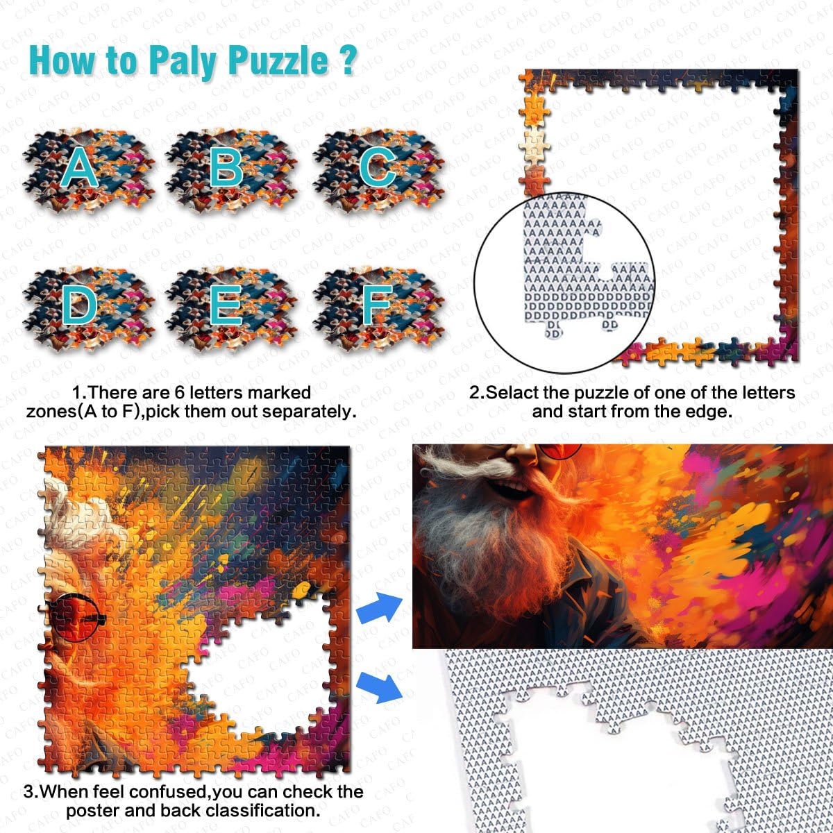 Puzzle per adulti vecchio pittura per adulti 2000 pezzi Puzzle Regali 70 x 100 cm Puzzle di carta grigia per adulti e bambini dai 14 anni in su Giochi educativi