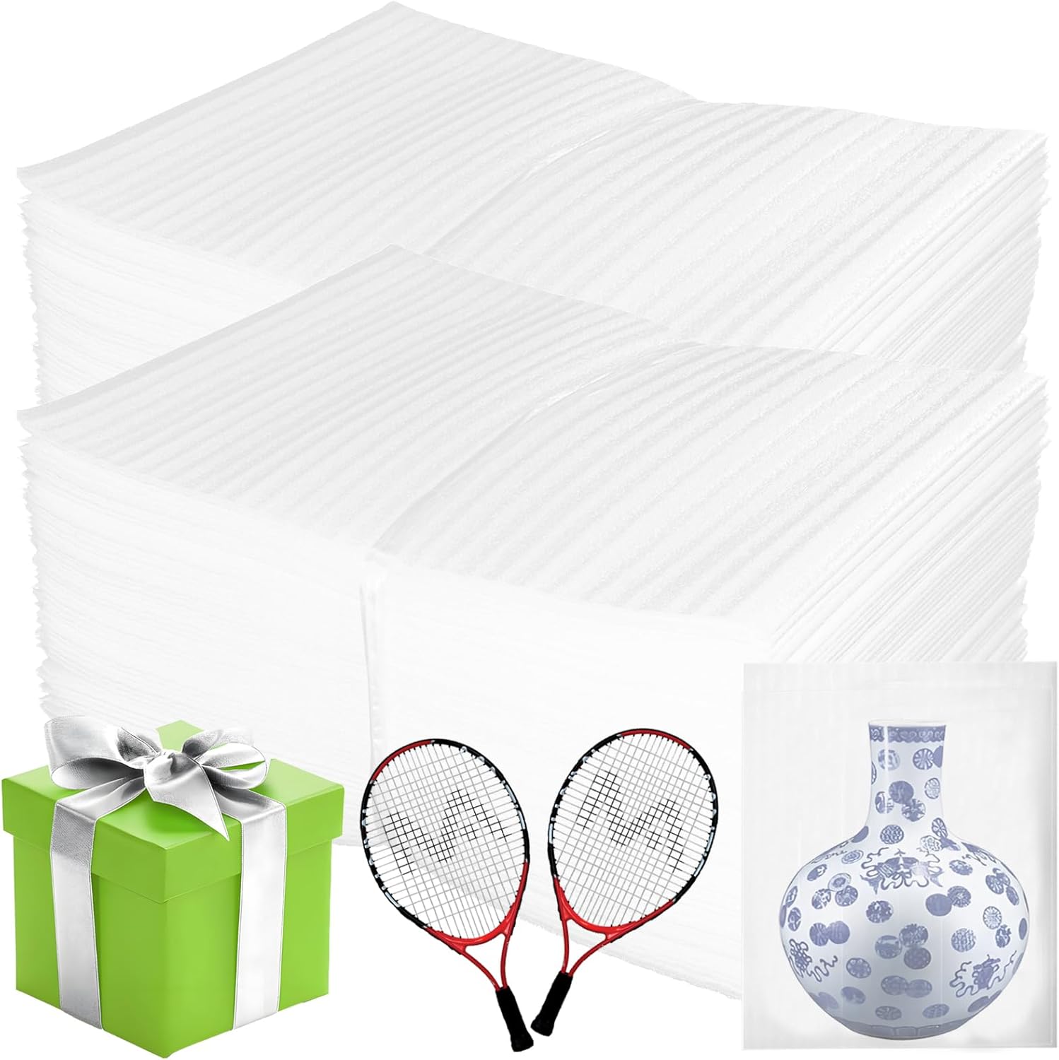 100 Pack 12” x 16” Cushion Foam Pouches, Moving Supplies for Dishes, Packing Materials for Dishes & Cups, Glass Packing Paper and Plate Protectors for Moving(300x400x0.5MM) 100 Pack 12” x 16” Cushion Foam Pouches, Moving Supplies for Dishes, Packing Materials for Dishes & Cups, Glass Packing Paper and Plate Protectors for Moving(300x400x0.5MM)