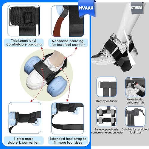 Miniatura 5 de Accesorio para el pie con mancuernas, correa ajustable para pesas de tobillo para entrenamientos de piernas, fortalece los flexores de cadera,