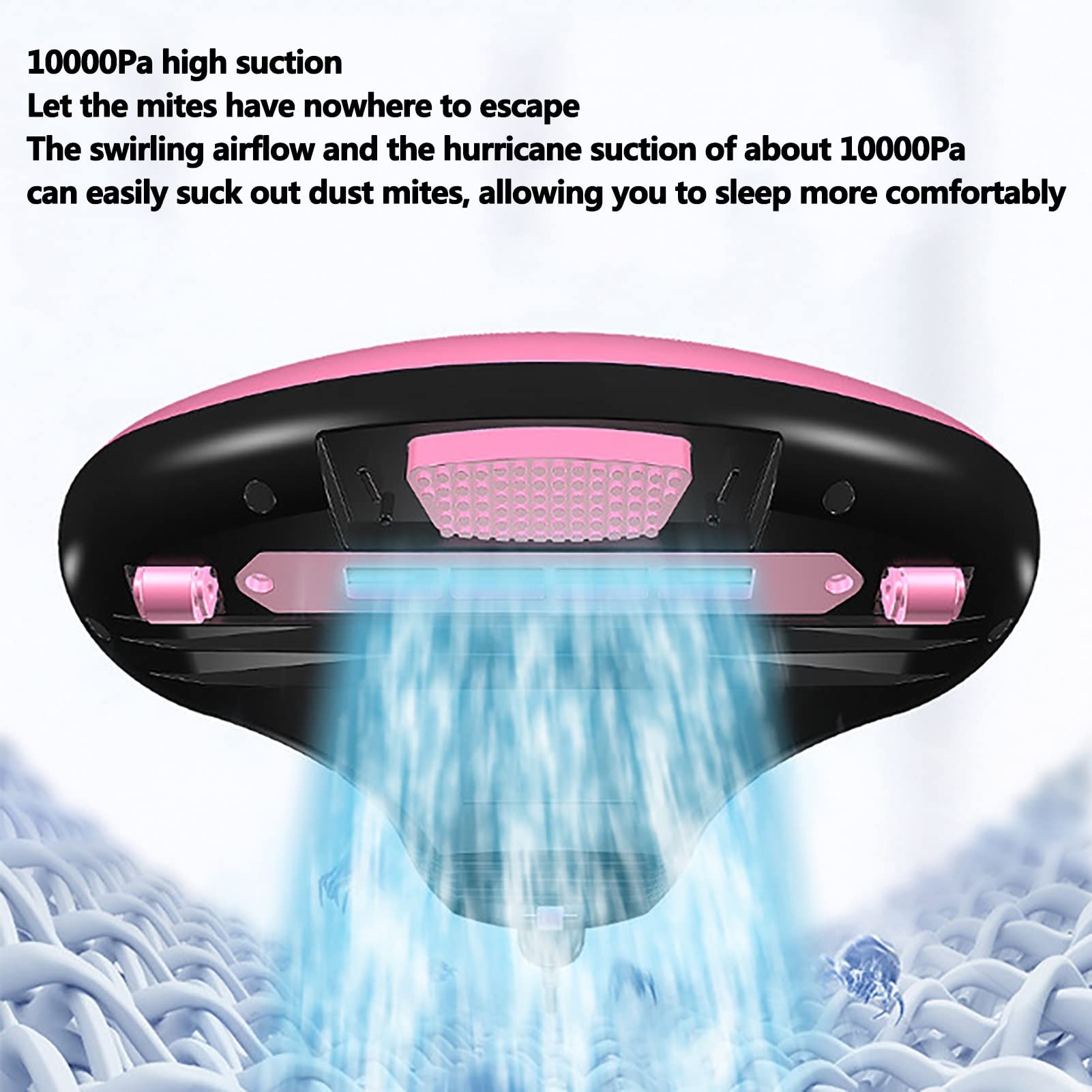PAHION UV Aspiradora De Ácaros con Filtro HEPA Aspiradora De Mano Máquina Limpiadora De Colchones para Colchones, Almohadas, Sofás, Alfombras para Personas Alérgicas Y Dueños De Mascotas