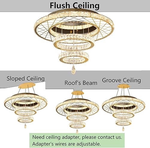 Miniatura 3 de HAIXIANG Lámparas de dormitorio modernas para sala de estar, lámparas de techo para comedor, lámparas de techo para comedor, lámparas de araña de