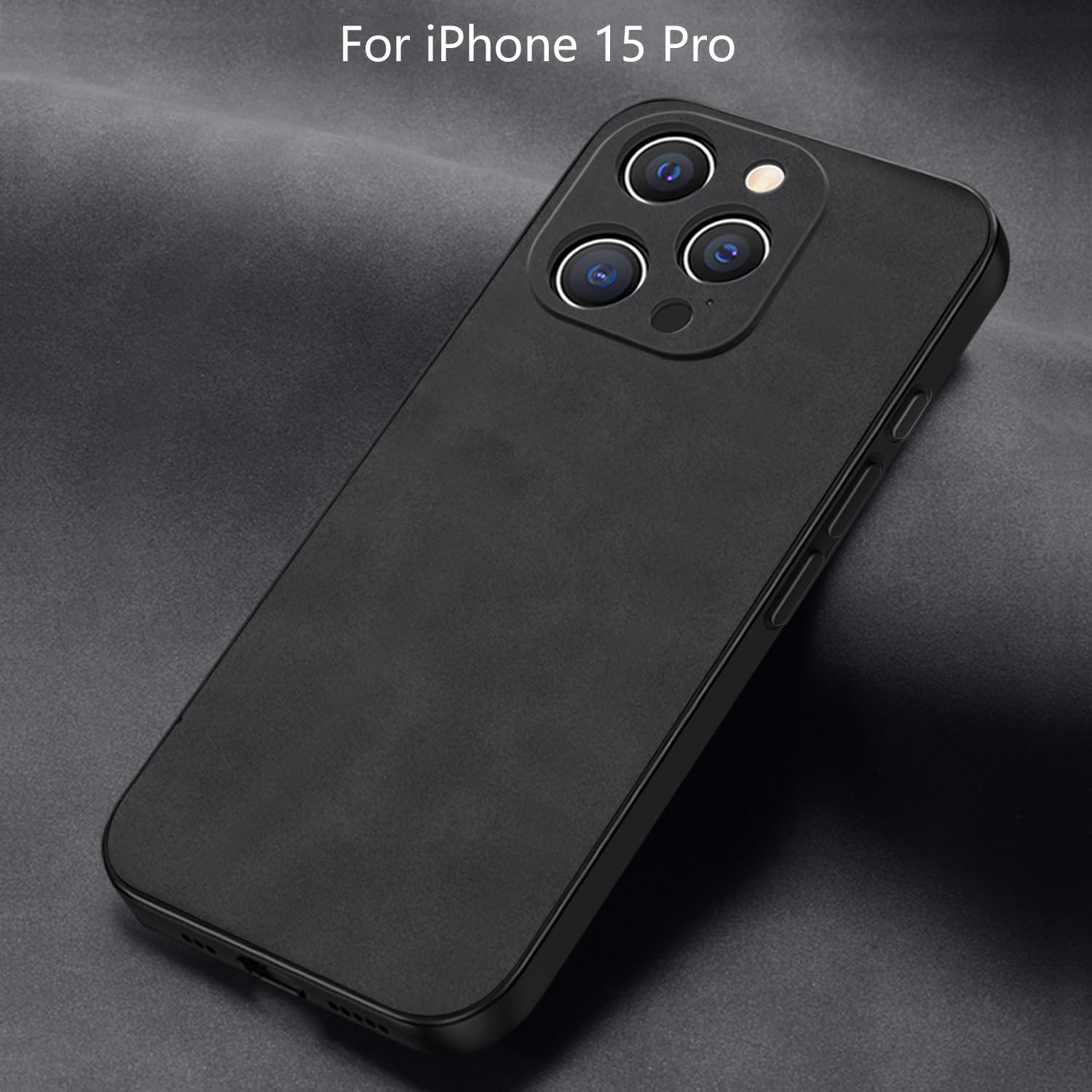 Amazon.com: Duxsmei for iPhone 15 Pro Case - 6.1", TPU & Suede PU Leather,  Anti-Vibration & Anti-Slip, Luxury Case for Men & Women (Black) : Cell  Phones & Accessories