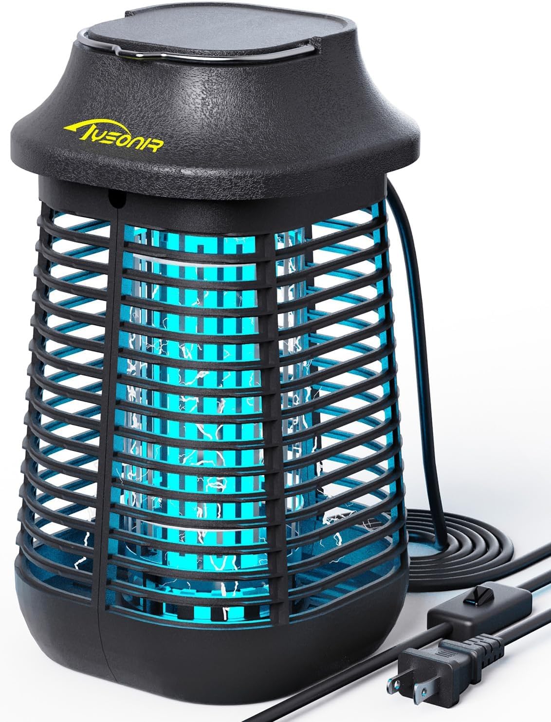 Bug Zapper 4200V for Outdoor and Indoor, 9.84 Ft Power Cord with Switch, Waterproof Electric Mosquito Zappers(3rd Generation), Mosquito lamp, Electronic Bug Zapper Light Bulb