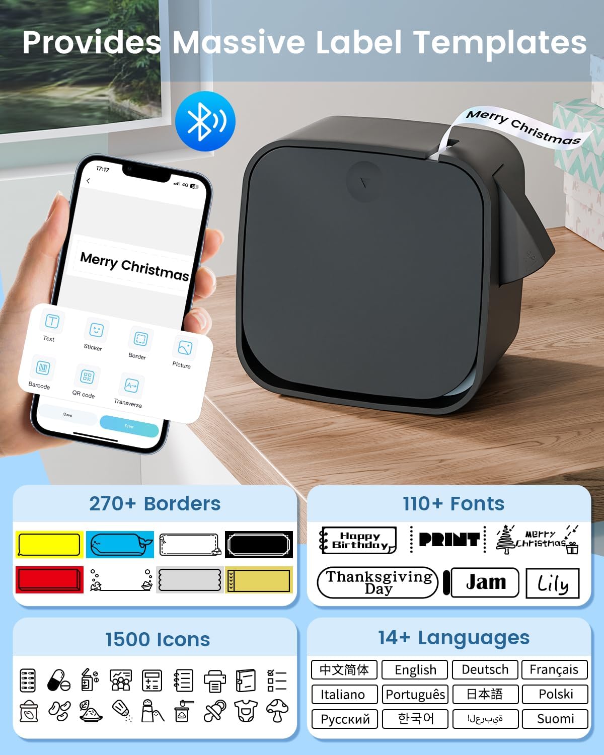 Phomemo M960: Etiqueteuse Bluetooth Portable pour Maison, Bureau et École - Description