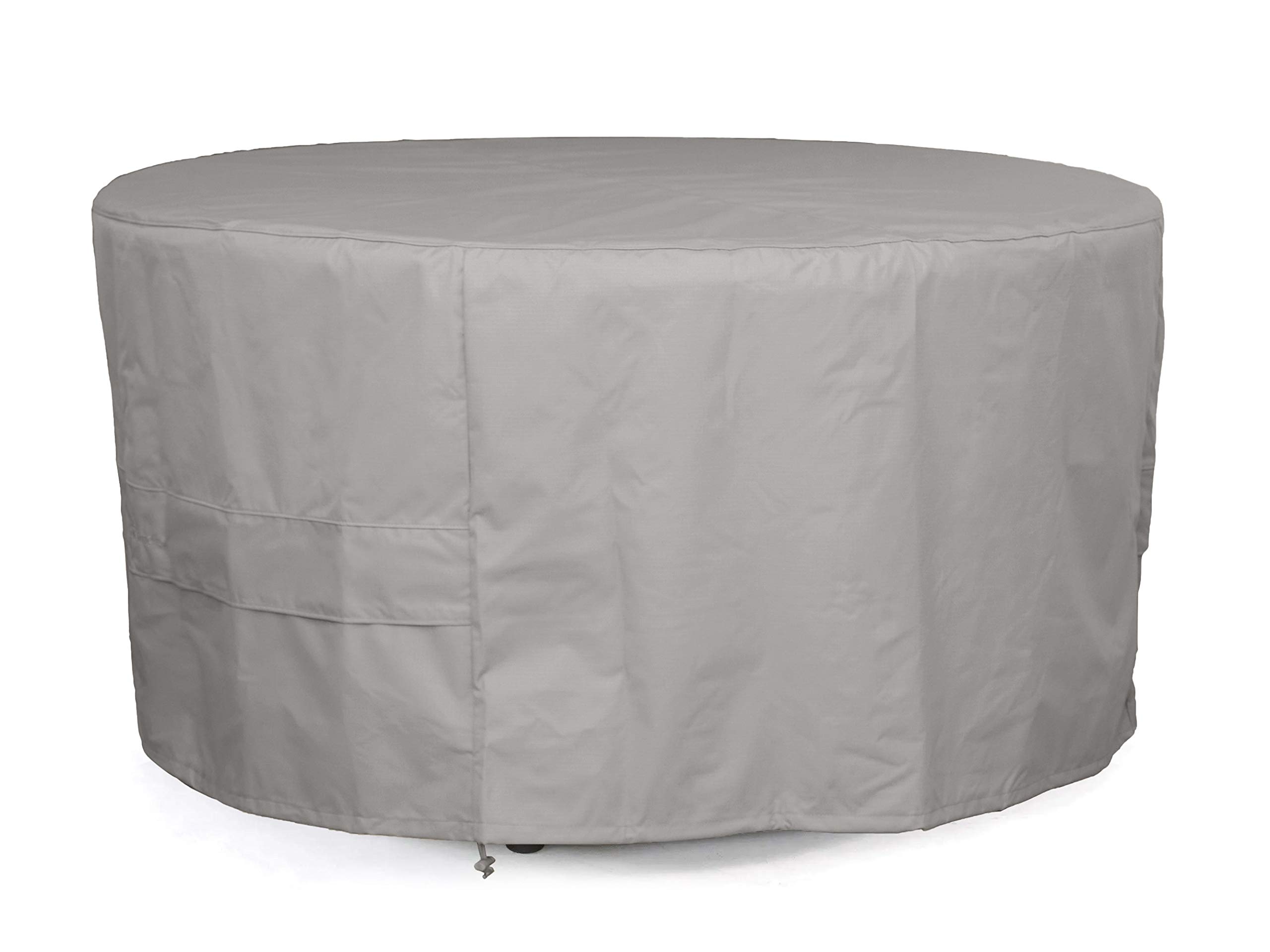 Covermates Round Accent Table Cover - Patio Outdoor Furniture Cover, Water Resistant Outdoor Ottoman/Side Table Cover, Ultima 600D Polyester, 54DIAMETER x 25H, Ripstop Grey
